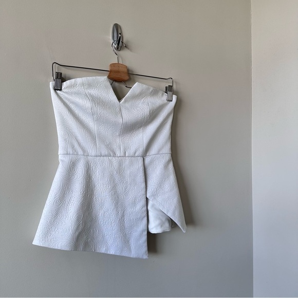 Finders Keepers-Jump Then Fall White Bustier (Size:Small) - Picture 3 of 10